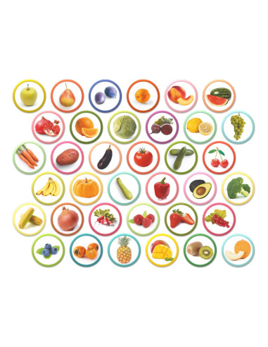 DDO-200272,Set magnetic Montessori, Fructe si legume