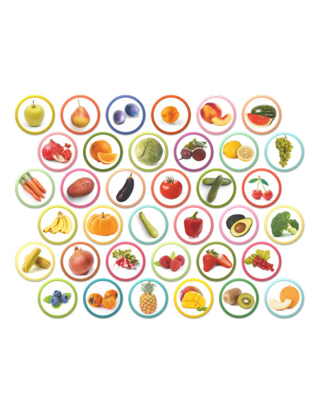 DDO-200272,Set magnetic Montessori, Fructe si legume