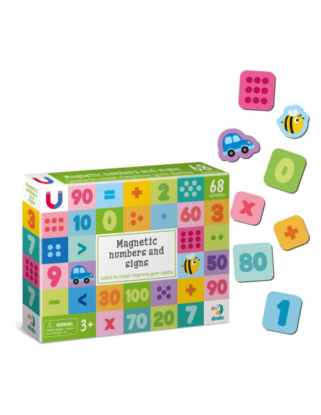 DDO-200274,Numere si semne, set magnetic, 64 piese