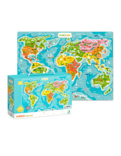 DDO-300123,Puzzle Harta Lumii, 100 piese 2