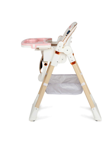 JU1053-Pink-Stars,Scaun de masa Juju Eat&Fun, Pink Stars