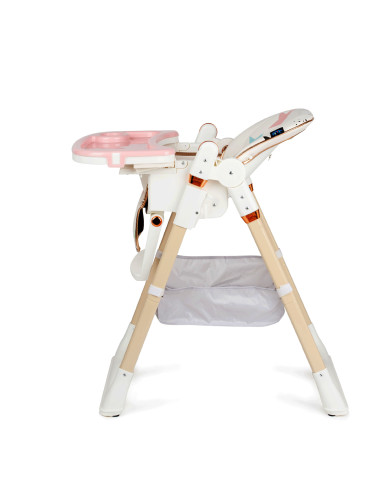 JU1053-Pink-Stars,Scaun de masa Juju Eat&Fun, Pink Stars