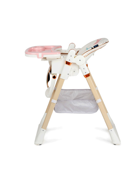 JU1053-Pink-Stars,Scaun de masa Juju Eat&Fun, Pink Stars