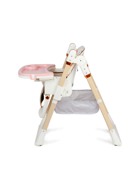 JU1053-Pink-Stars,Scaun de masa Juju Eat&Fun, Pink Stars