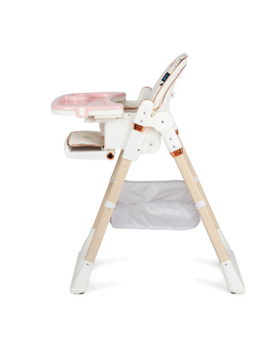 JU1053-Pink-Stars,Scaun de masa Juju Eat&Fun, Pink Stars