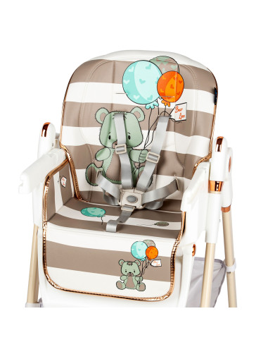 JU1053-Brown-Bear,Scaun de masa Juju Eat&Fun, Brown Bear