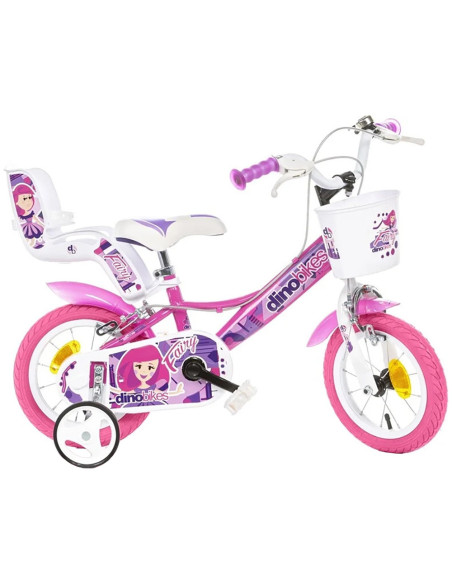 DB-124RSN-09FY,Bicicleta copii Dino Bikes 12' Fairy roz