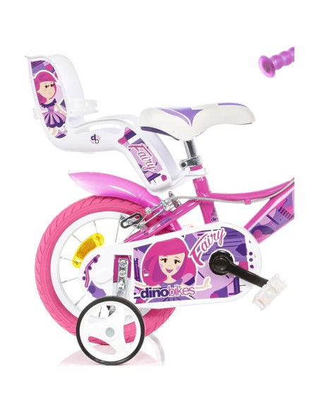 DB-124RSN-09FY,Bicicleta copii Dino Bikes 12' Fairy roz