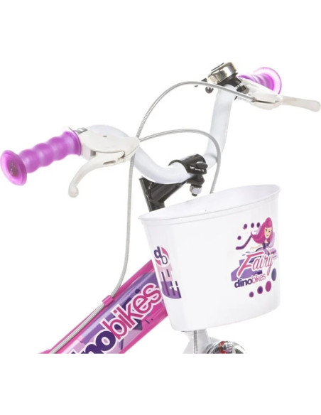 DB-124RSN-09FY,Bicicleta copii Dino Bikes 12' Fairy roz