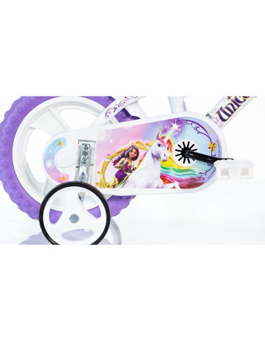 DB-612GL-UA,Bicicleta copii Dino Bikes 12' Unicorn Academy