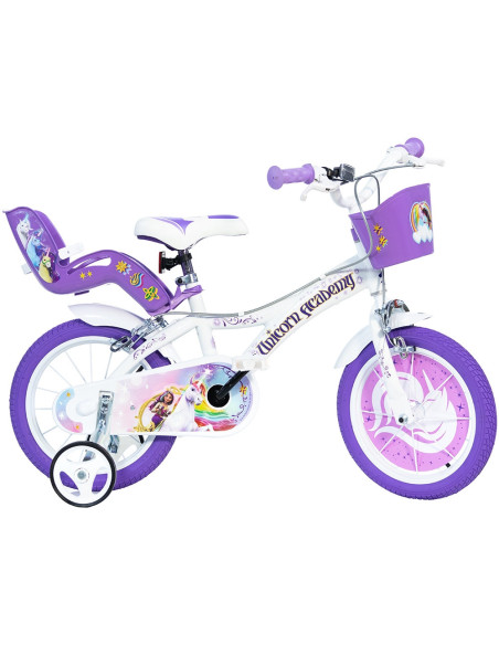 DB-616G-UA,Bicicleta copii Dino Bikes 16' Unicorn Academy