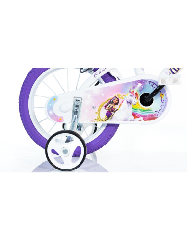 DB-616G-UA,Bicicleta copii Dino Bikes 16' Unicorn Academy