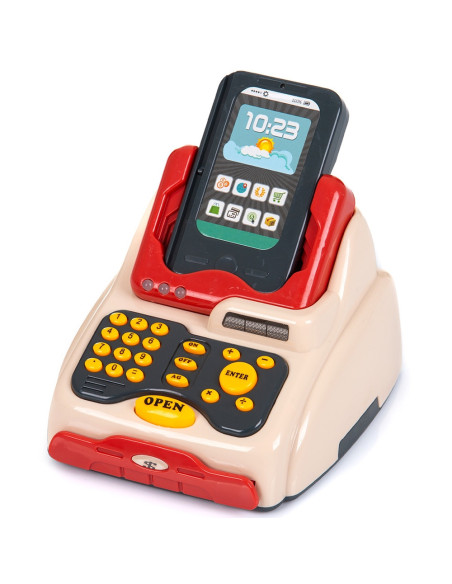 DIPK002405CR,Set jucarie Chipolino Cash Register cu lumini, sunete si 24 accesorii