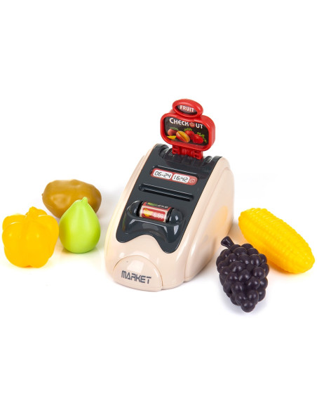 DIPK002405CR,Set jucarie Chipolino Cash Register cu lumini, sunete si 24 accesorii