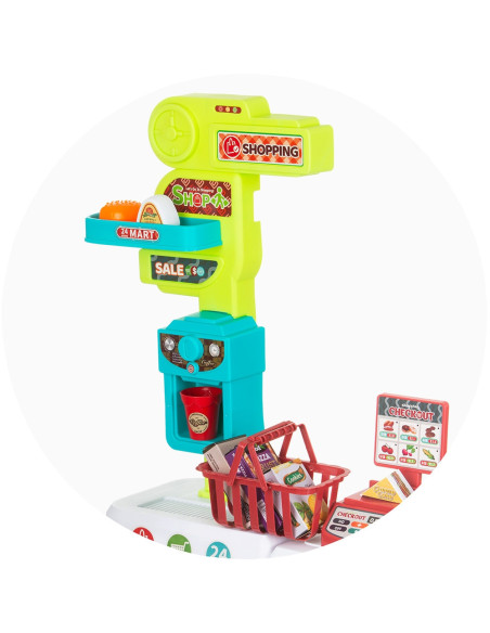 DIPK002415SP,Set jucarie Chipolino Supermarket 87 cm cu lumini, sunete si 81 accesorii