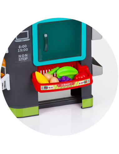 DIPK002415SP,Set jucarie Chipolino Supermarket 87 cm cu lumini, sunete si 81 accesorii