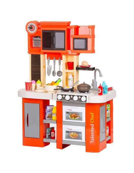 DIPK002422KL,Set jucarie Chipolino Kitchen 84 cm cu sistem de curgere apa, lumini, sunete si 79 accesorii