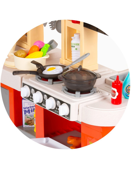 DIPK002422KL,Set jucarie Chipolino Kitchen 84 cm cu sistem de curgere apa, lumini, sunete si 79 accesorii