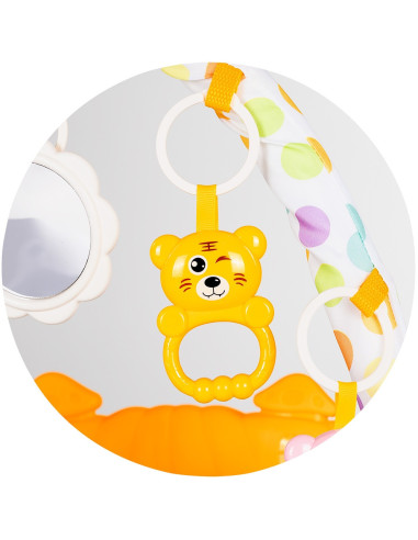 PGRZP02301BL,Covoras de joaca cu pian Chipolino Zoo Party blue