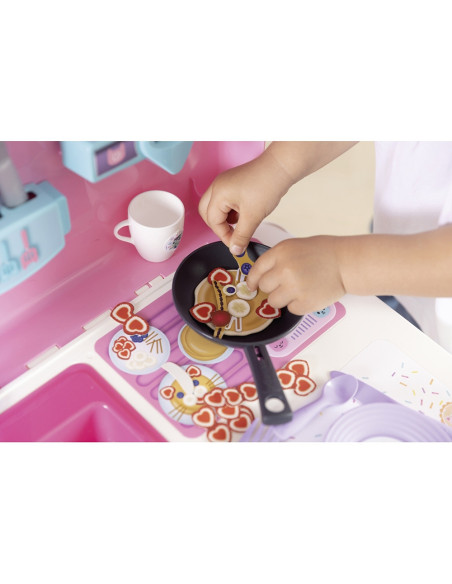 S7600311908,Bucatarie Smoby Gabby Kitchen cu 16 accesorii