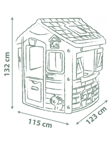 S7600810504,Casuta pentru copii Smoby Life Jura Lodge