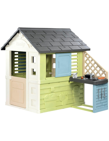 S7600810738,Casuta pentru copii Smoby Life Pretty cu bucatarie