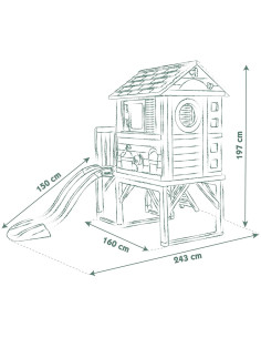 S7600810802,Casuta pentru copii Smoby Life pe piloni 2