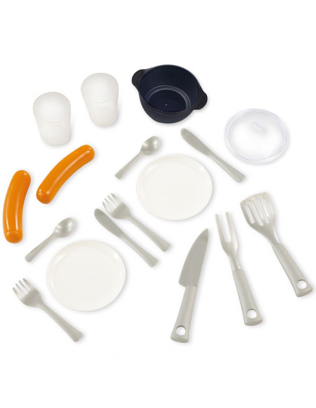 S7600810926,Bucatarie Smoby Life pentru casuta cu 17 accesorii