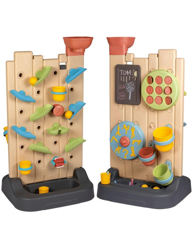 S7600840301,Perete de activitati Smoby Life 6 in 1 cu 29 accesorii
