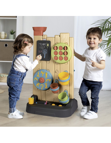 S7600840301,Perete de activitati Smoby Life 6 in 1 cu 29 accesorii