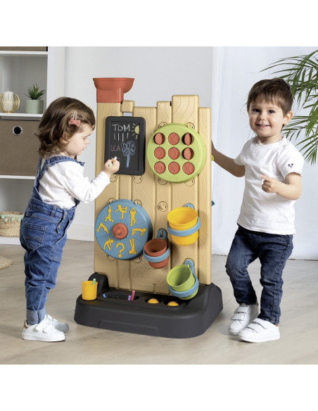 S7600840301,Perete de activitati Smoby Life 6 in 1 cu 29 accesorii