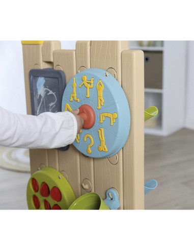 S7600840301,Perete de activitati Smoby Life 6 in 1 cu 29 accesorii