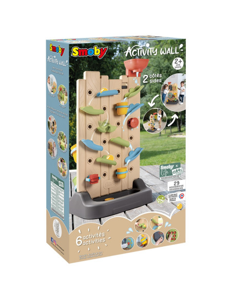 S7600840301,Perete de activitati Smoby Life 6 in 1 cu 29 accesorii