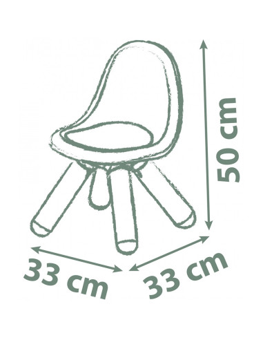 S7600880122,Scaunel cu spatar pentru copii Smoby Life terra cotta