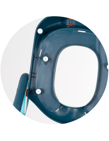 STPFL0252BL,Reductor toaleta cu scara Chipolino Flippy blue STPFL0252BL,Reductor toaleta cu scara Chipolino Flippy blue