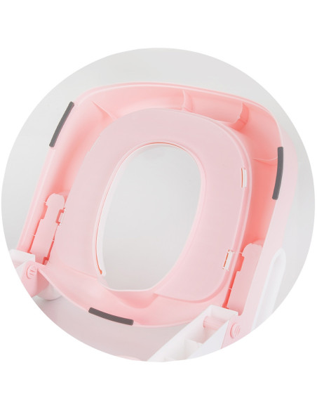 STPSK0243PI,Reductor toaleta cu scara Chipolino Skippy pink