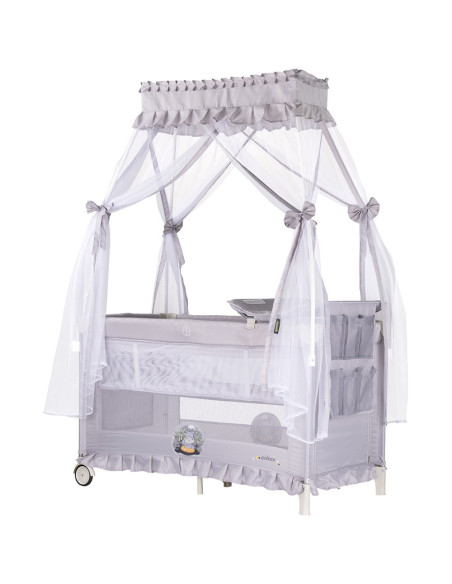KOSIPA251HI,Patut pliabil Chipolino Palace Hippo grey