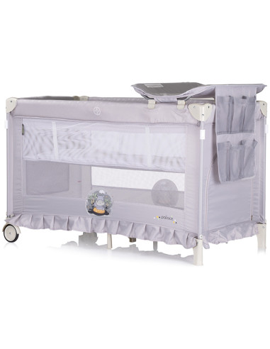 KOSIPA251HI,Patut pliabil Chipolino Palace Hippo grey