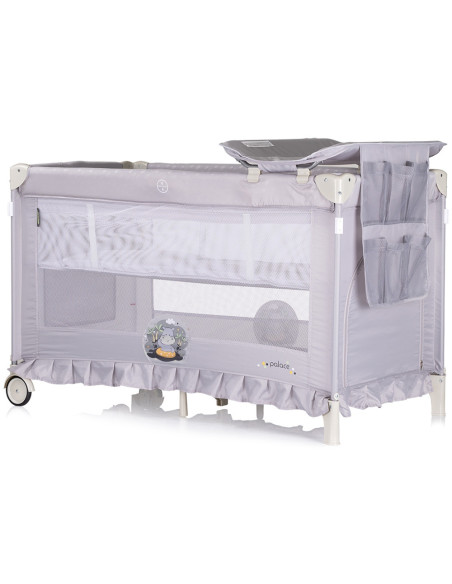 KOSIPA251HI,Patut pliabil Chipolino Palace Hippo grey