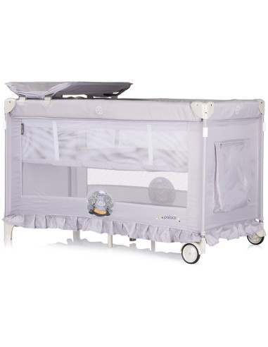 KOSIPA251HI,Patut pliabil Chipolino Palace Hippo grey