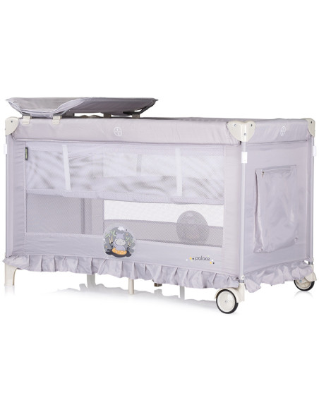 KOSIPA251HI,Patut pliabil Chipolino Palace Hippo grey