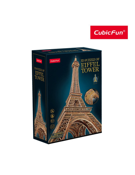 CUMC284h,Cubic Fun - Puzzle 3D turnul Eiffel nivel complex 314 piese