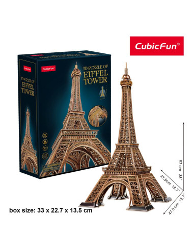 CUMC284h,Cubic Fun - Puzzle 3D turnul Eiffel nivel complex 314 piese