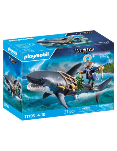 PM71793,Playmobil - Rechin urias cu pirat Playmobil