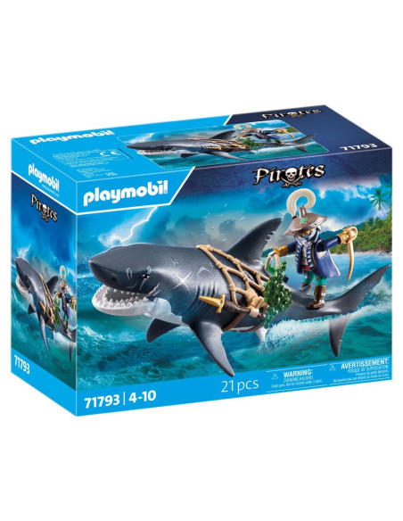 PM71793,Playmobil - Rechin urias cu pirat Playmobil