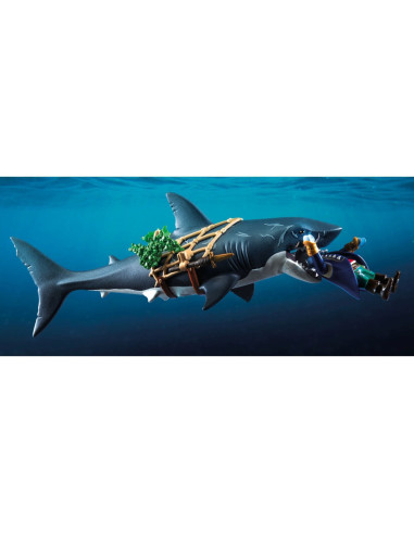 PM71793,Playmobil - Rechin urias cu pirat Playmobil