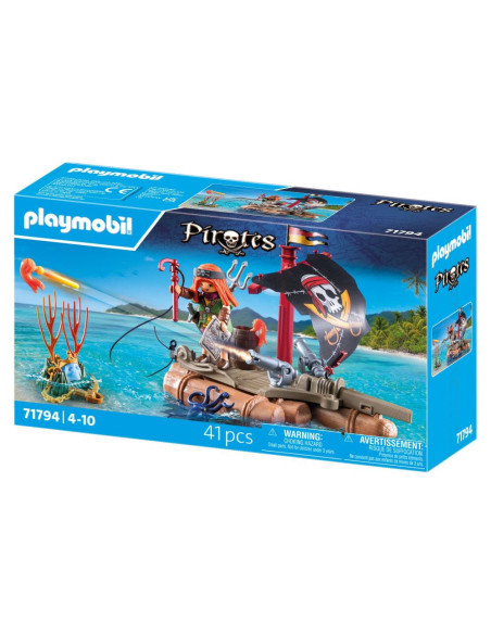 PM71794,Playmobil - Pluta piratilor cu comoara Playmobil