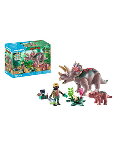 PM71821,Playmobil - Familia Triceratops