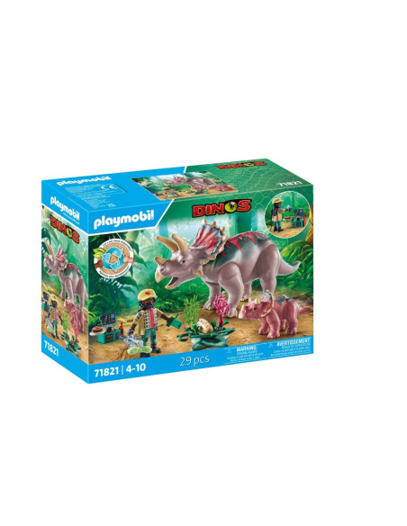 PM71821,Playmobil - Familia Triceratops PM71821,Playmobil - Familia Triceratops