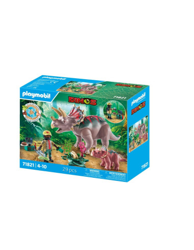 PM71821,Playmobil - Familia Triceratops PM71821,Playmobil - Familia Triceratops